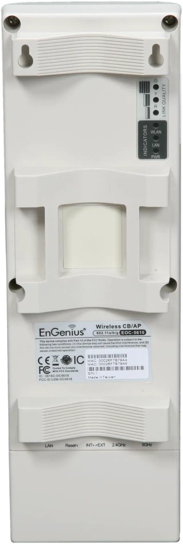 Alt view image 2 of 4 - EnGenius EOC-5610 802.11a/g Outdoor High Power 600mW Bridge/Access Point with Dual Antennas