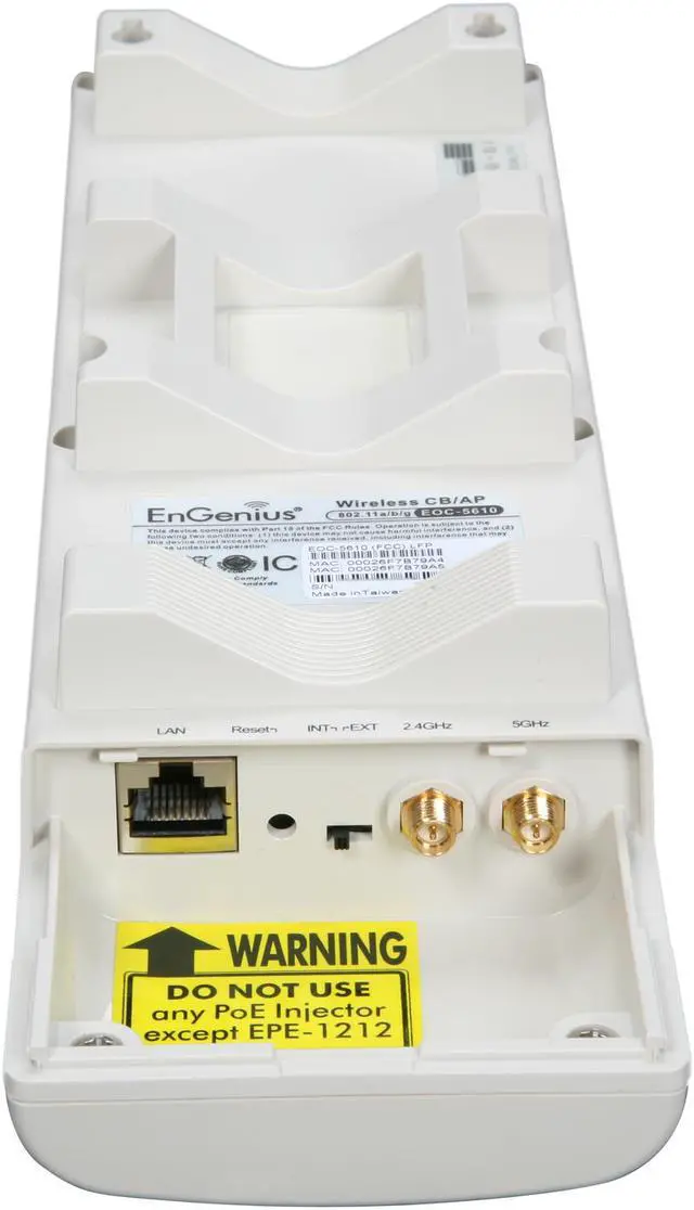 Alt view image 3 of 4 - EnGenius EOC-5610 802.11a/g Outdoor High Power 600mW Bridge/Access Point with Dual Antennas