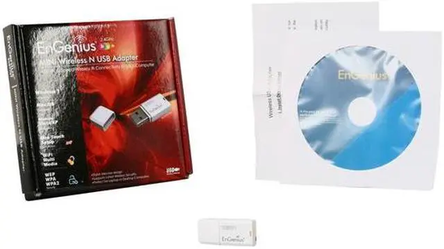 Alt view image 5 of 5 - EnGenius EUB9707 Wireless-N Mini Adapter IEEE 802.11b/g/n, Up to 150Mbps, WPS Button