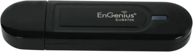 Alt view image 2 of 7 - EnGenius EUB9706 Wireless N Adapter IEEE 802.11b/g/n, Up to 300Mbps, WPS Button