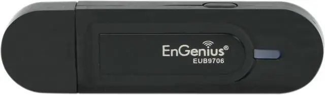 Alt view image 3 of 7 - EnGenius EUB9706 Wireless N Adapter IEEE 802.11b/g/n, Up to 300Mbps, WPS Button