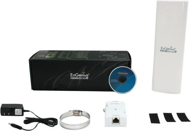 Alt view image 6 of 6 - EnGenius ENH200 Wireless Client Bridge/Access Point Long Range 802.11 b/g/n up to 150 Mbps / 500mW High Power for Long Range