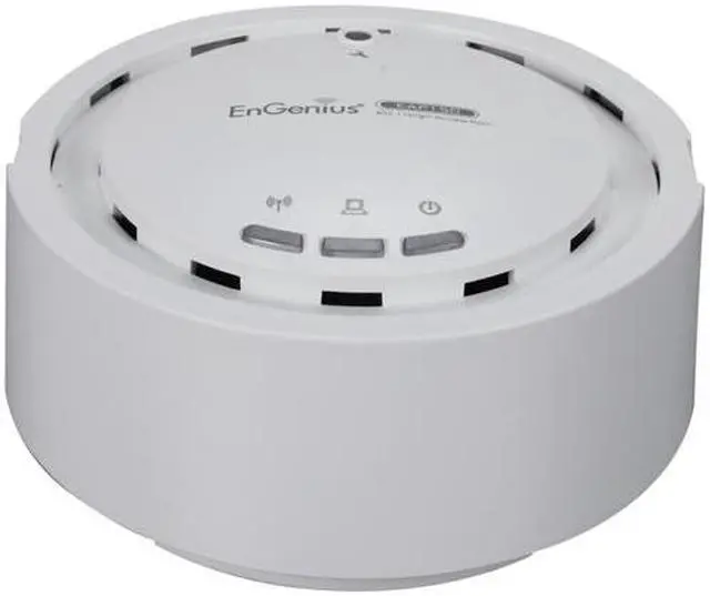 Alt view image 2 of 7 - EnGenius EAP150 Business-class High-Power Wireless-N AP and WDS Bridge/AP w/ Smoke Dector Housing & PoE