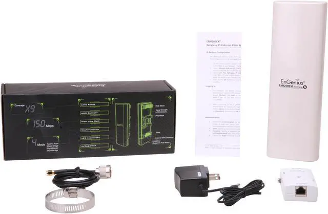 Alt view image 6 of 6 - EnGenius ENH200EXT N150 High 500mW Power, Long Range Outdoor Wireless Access Point