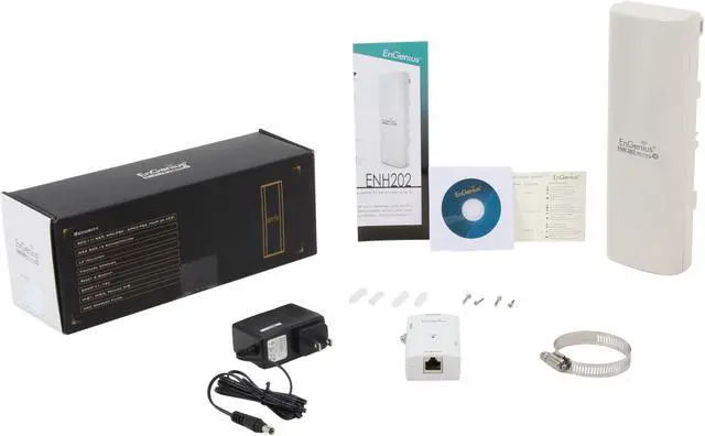 Alt view image 7 of 7 - EnGenius ENH202 N300 Wireless Outdoor 800mW Long-range Multiple Client bridge/Access Point