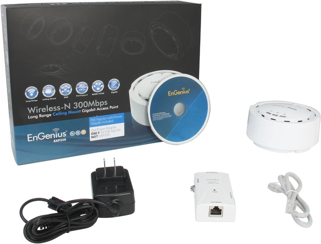 Open Box: EnGenius N-EAP350 KIT N300 Indoor Wireless-N Gigabit Access ...