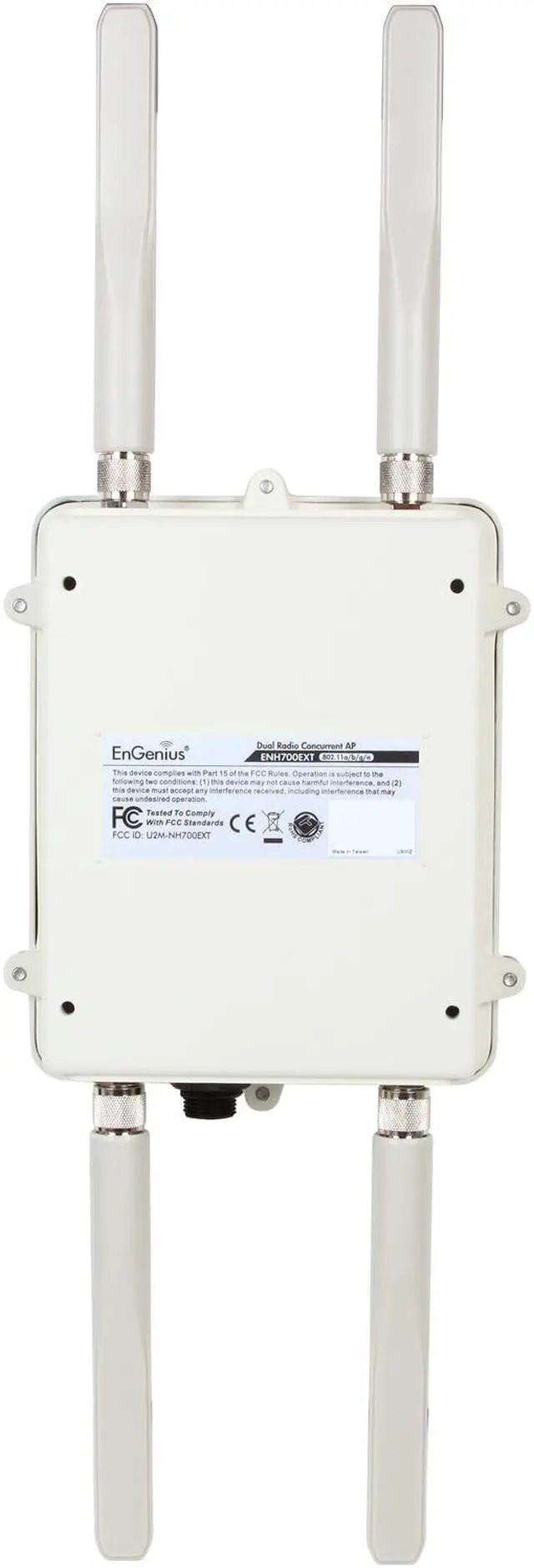 Alt view image 4 of 11 - EnGenius ENH700EXT N600 Long-Range Dual Radio Wireless Outdoor Access Point
