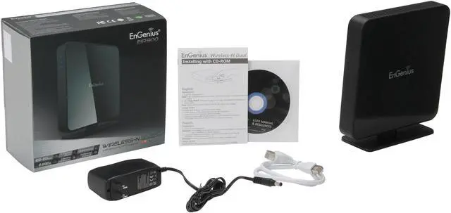 EnGenius EIR900 Dual-Band Gigabit Wireless-N900 Media Router-2 USB ...