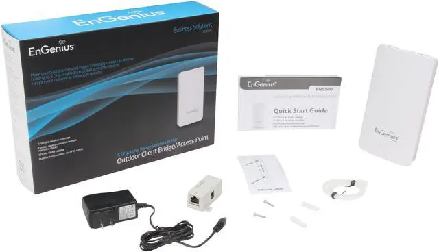Alt view image 5 of 5 - EnGenius ENS500 N300 Long-Range 5GHz Outdoor Wireless Bridge/Access Point