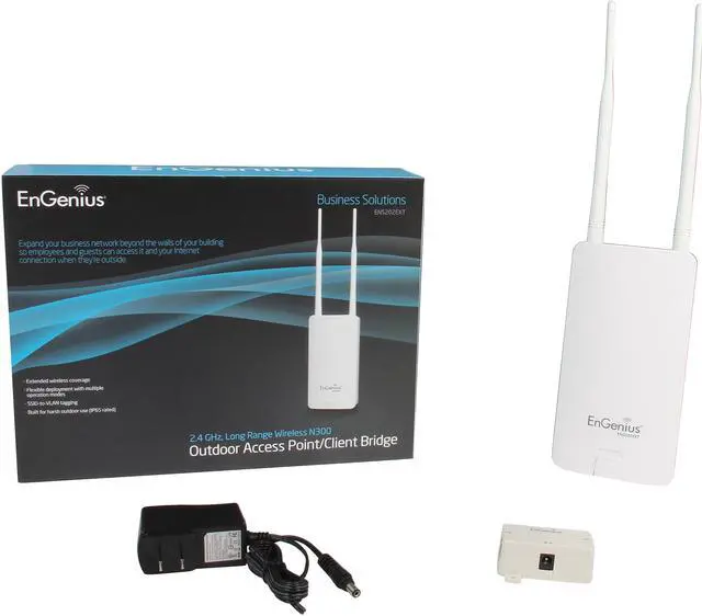 Alt view image 5 of 5 - EnGenius ENS202EXT N300 High-powered/Long-range Wireless Outdoor Access Point