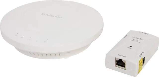 Main image of EnGenius N-EAP600 Kit N600 Extra Long-Range Dual-Band Gigabit Wireless Access Point with Gigabit PoE Injector
