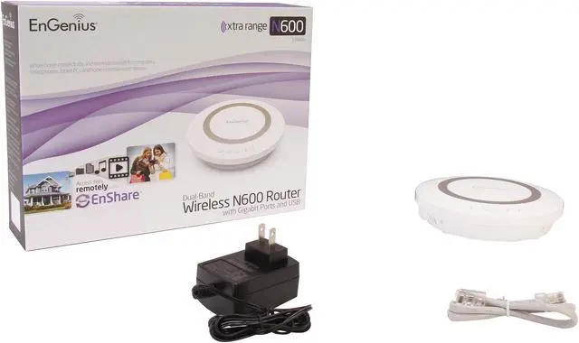 Alt view image 6 of 6 - ESR600 N600 Dual Band 2-Way Interactive Intelligent Router with Gigabit Ports, USB and EnShare