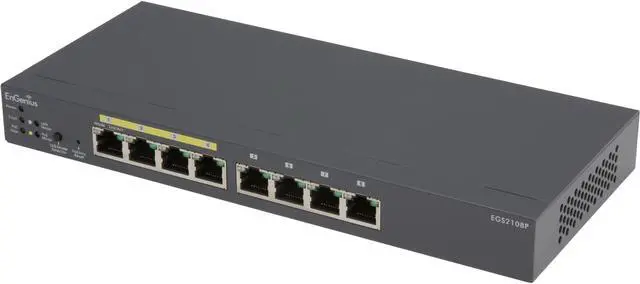 Main image of EnGenius EGS2108P 8-Port Gigabit PoE Smart Switch with 4 PoE Ports