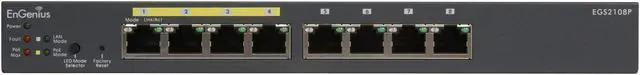 Alt view image 2 of 5 - EnGenius EGS2108P 8-Port Gigabit PoE Smart Switch with 4 PoE Ports