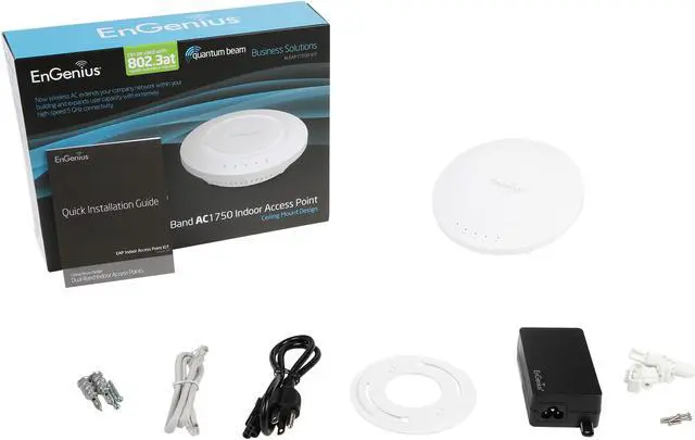 Alt view image 5 of 5 - EnGenius N-EAP1750H Kit Indoor AC1750 Access Point & PoE Kit