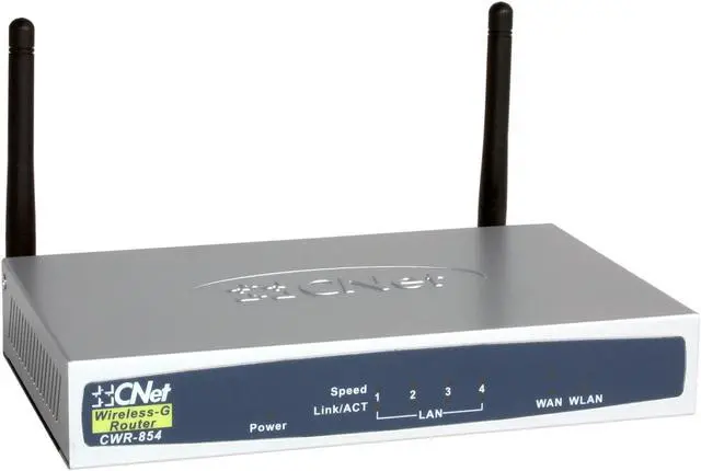 Alt view image 2 of 6 - CNet CWR-854 Wireless-G Router IEEE 802.3/3u, IEEE 802.11b/g