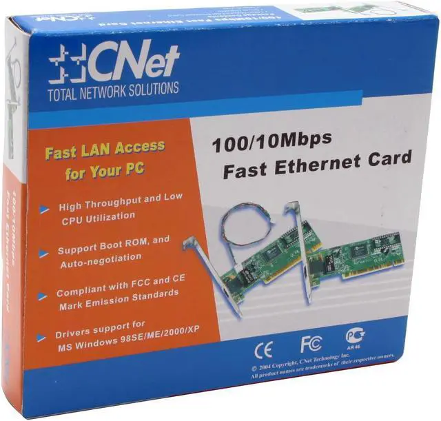 Alt view image 4 of 5 - CNet PRO200 10/100 Mbps Fast Ethernet PCI-Bus Adapter 10/20/100/200Mbps PCI 1 x RJ45
