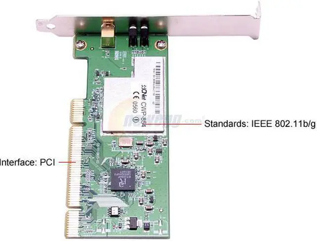 Alt view image 4 of 7 - CNet CWP-854 Wireless-G Adapter IEEE 802.11b/g PCI Up to 54Mbps Wireless Data Rates