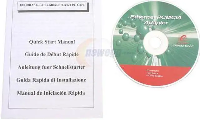 Alt view image 4 of 5 - ENCORE ENP832-TX-PCCM 10/100Mbps CardBus Ethernet Adapter