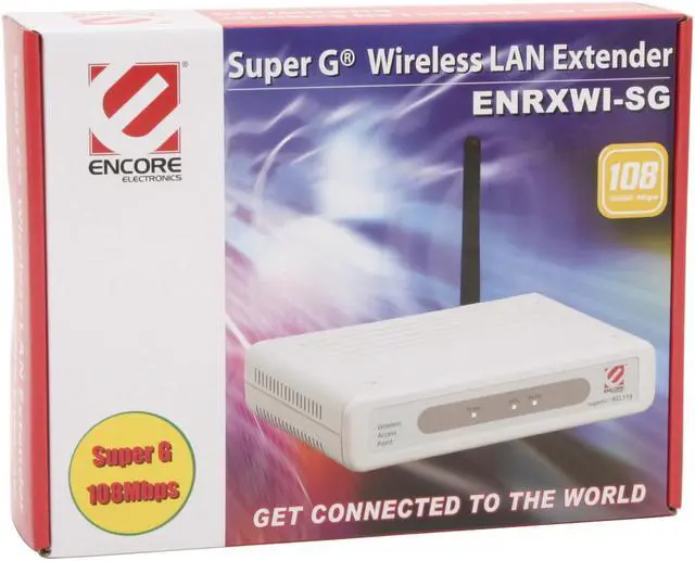 Alt view image 5 of 5 - ENCORE ENRXWI-SG 108Mbps Wireless LAN Extender