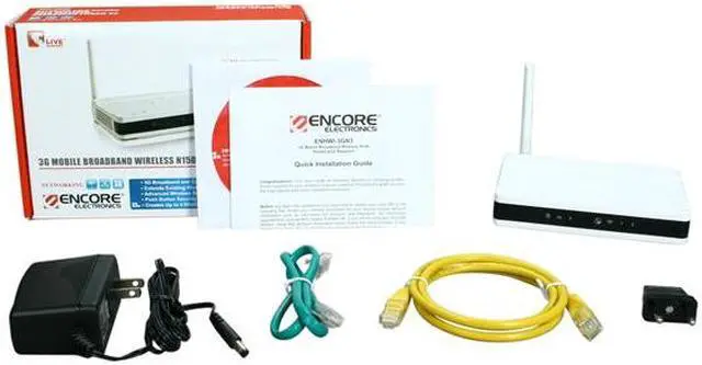 Alt view image 5 of 5 - ENCORE ENHWI-3GN3 3G Mobile Broadband Wireless N150 Router plus Repeater IEEE 802.3/3u, IEEE 802.11b/g, IEEE802.11n Draft 2 Up to 150Mbps