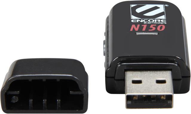 Alt view image 3 of 5 - ENCORE ENUWI-1XN42 Wireless N150 Adapter, 2dBi IEEE 802.11b/g/n USB 2.0 Up to 150Mbps Wireless Data Rates