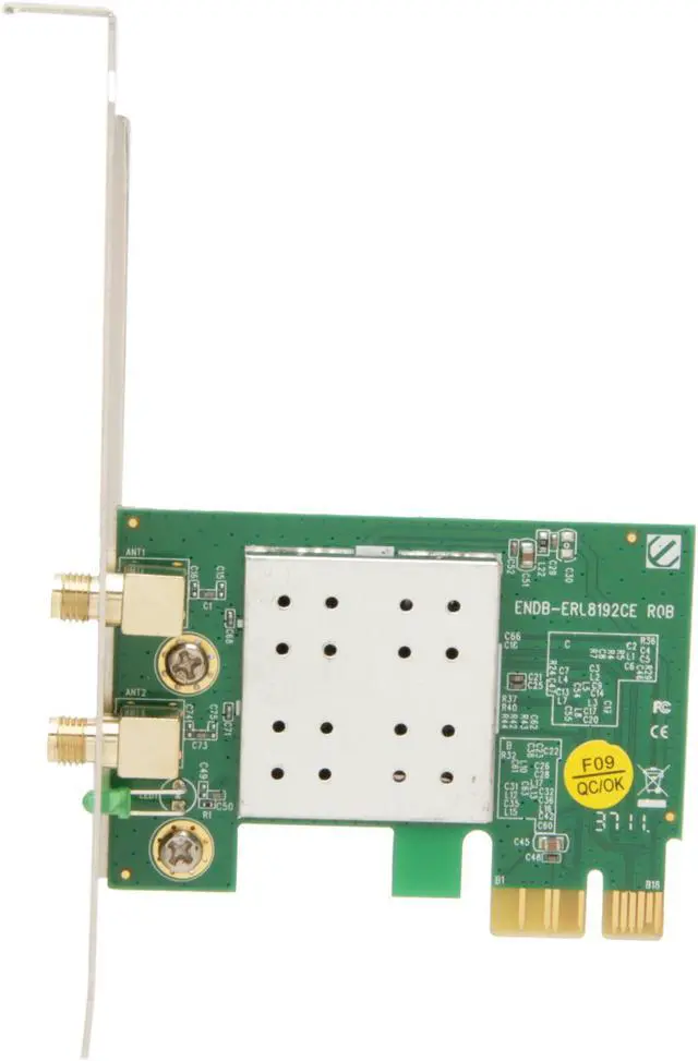 Alt view image 3 of 5 - ENCORE ENEWI-2XN45 Wireless N300 Adapter with Two 5 dBi antennas, IEEE 802.11b/g/ n 2.0 PCI Express Up to 300Mbps