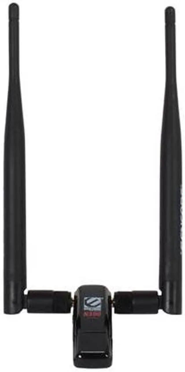 Alt view image 2 of 5 - ENCORE ENUWI-2XN45 Wireless N300 Adapter with Two 5 dBi antennas, IEEE 802.11b/g/n USB 2.0 Up to 300Mbps