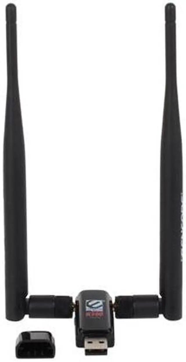 Alt view image 4 of 5 - ENCORE ENUWI-2XN45 Wireless N300 Adapter with Two 5 dBi antennas, IEEE 802.11b/g/n USB 2.0 Up to 300Mbps