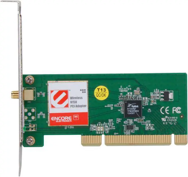 Alt view image 3 of 5 - ENCORE ENLWI-N3 Wireless N150 Adapter IEEE 802.11b/g/n PCI Up to 150Mbps Wireless Data Rates