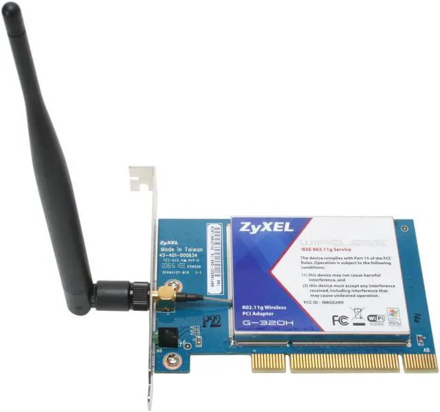 Alt view image 3 of 7 - ZyXEL G320H 802.11g wireless PCI adapter with 5 dbi High-gain antenna