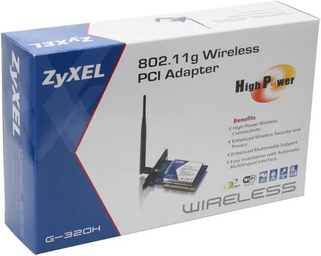 Alt view image 7 of 7 - ZyXEL G320H 802.11g wireless PCI adapter with 5 dbi High-gain antenna