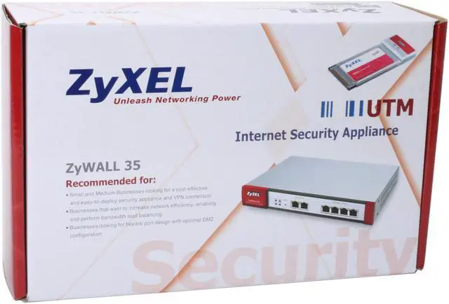Alt view image 6 of 6 - ZyXEL ZyWALL 35 UTM Integrated Internet Security Appliance with Unified Threat Management