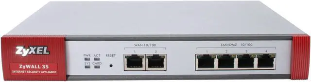 Alt view image 2 of 6 - ZyXEL ZyWALL 35 UTM Integrated Internet Security Appliance with Unified Threat Management