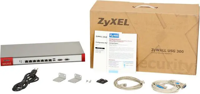 Alt view image 5 of 5 - ZyXEL ZyWALL USG300 Unified Security Gateway and Firewall w/200 VPN Tunnels, SSL VPN, 7 Gigabit Ports, and High Availability