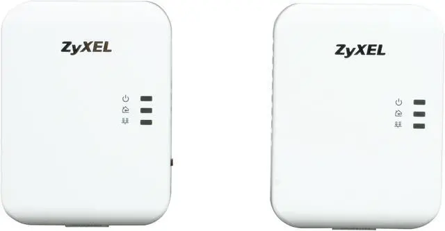 Alt view image 2 of 6 - ZyXEL PLA401v4KIT HomePlug AV Powerline Wall-plug Adapter (Starter Kit - 2 units) Up to 200Mbps