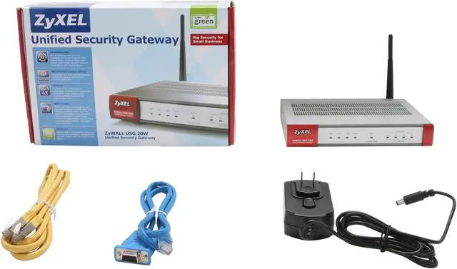 Alt view image 5 of 5 - ZyXEL ZyWALL ZWUSG20W 802.11n Wireless Internet Security Firewall with 4 Gigabit LAN / DMZ Ports, 2 IPSec VPN, SSL VPN , and 3G WAN Support