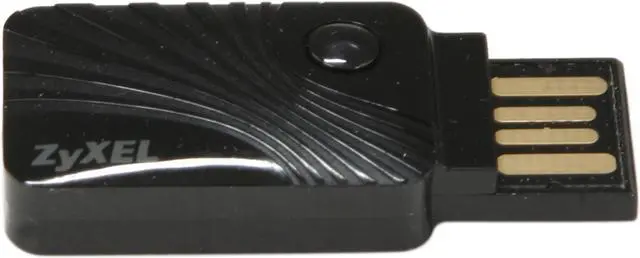 Alt view image 2 of 6 - ZyXEL NWD2205 USB 2.0 Wireless Adapter - Black