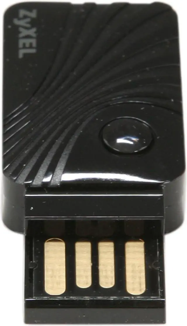 Alt view image 3 of 6 - ZyXEL NWD2205 USB 2.0 Wireless Adapter - Black