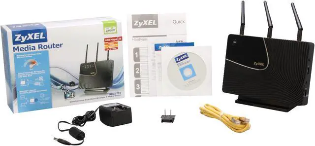 Alt view image 6 of 6 - ZyXEL NBG5715 Simultaneous Dual-Band Wireless N900 Media Router IEEE 802.11a/b/g/n