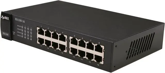 Alt view image 2 of 6 - ZyXEL ES1100 Series ES1100-16 Smart 16-port FE Switch