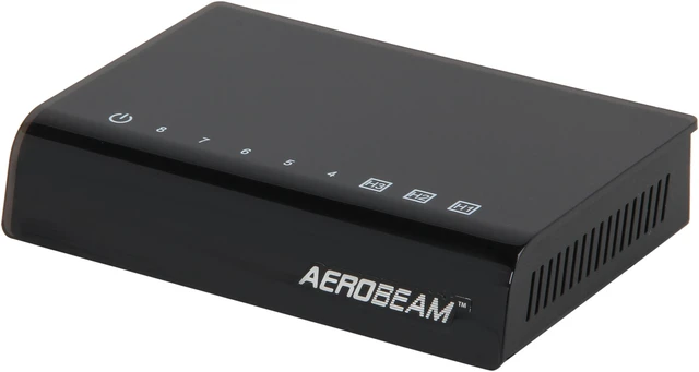Main image of ZyXEL Aerobeam AVS108 8-Port AV Optimized Switch 10/100/1000Mbps with QoS