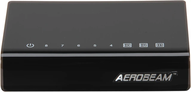 Alt view image 2 of 5 - ZyXEL Aerobeam AVS108 8-Port AV Optimized Switch 10/100/1000Mbps with QoS
