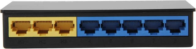 Alt view image 4 of 5 - ZyXEL Aerobeam AVS108 8-Port AV Optimized Switch 10/100/1000Mbps with QoS