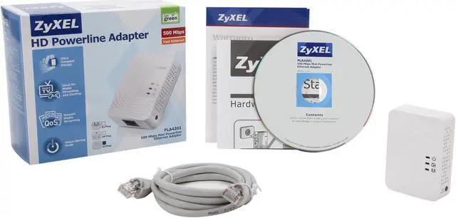 Alt view image 6 of 6 - ZyXEL PLA4201 Mini Powerline Ethernet Adapter Up to 500Mbps