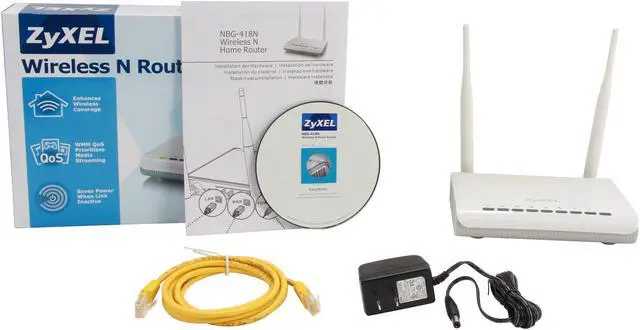 Alt view image 6 of 6 - ZyXEL NBG418N Wireless N Home Router IEEE 802.3/3u, IEEE 802.11b/g/n