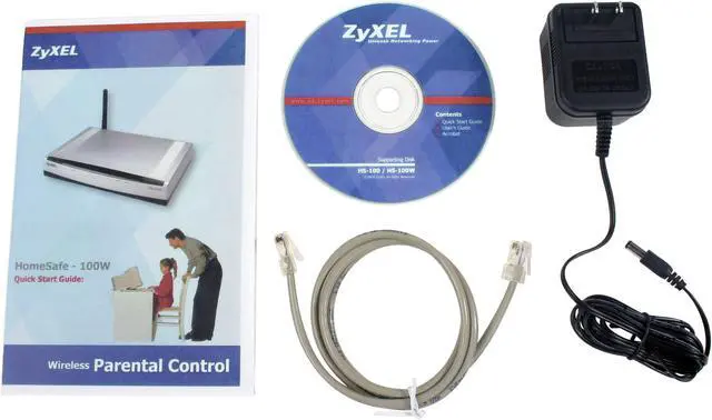 Alt view image 4 of 6 - ZyXEL HS-100W Wireless Router with Parental Control IEEE 802.11b/g, IEEE 802.3, IEEE 802.3u, IEEE 802.3X