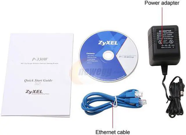 Alt view image 4 of 5 - ZyXEL P-330W Wireless Internet Sharing Router IEEE 802.3, 802.3u, IEEE 802.11g