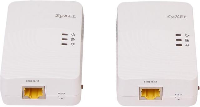 NeweggBusiness - ZyXEL PLA5205KIT AV2 AV600 Powerline Gigabit Ethernet  Adapter, Up to 600Mbps - White