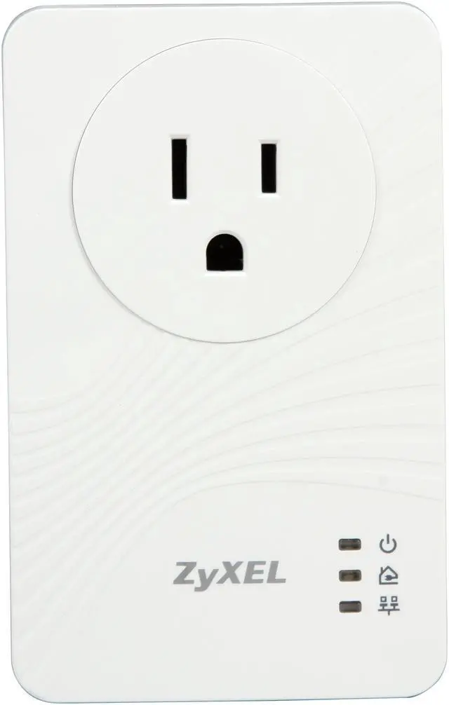 Alt view image 2 of 6 - ZyXEL PLA4111 200Mbps Mini Powerline Pass-Thru Ethernet Adapter Up to 200Mbps